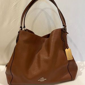 COACH LORI in beautiful cognac pebbled leather